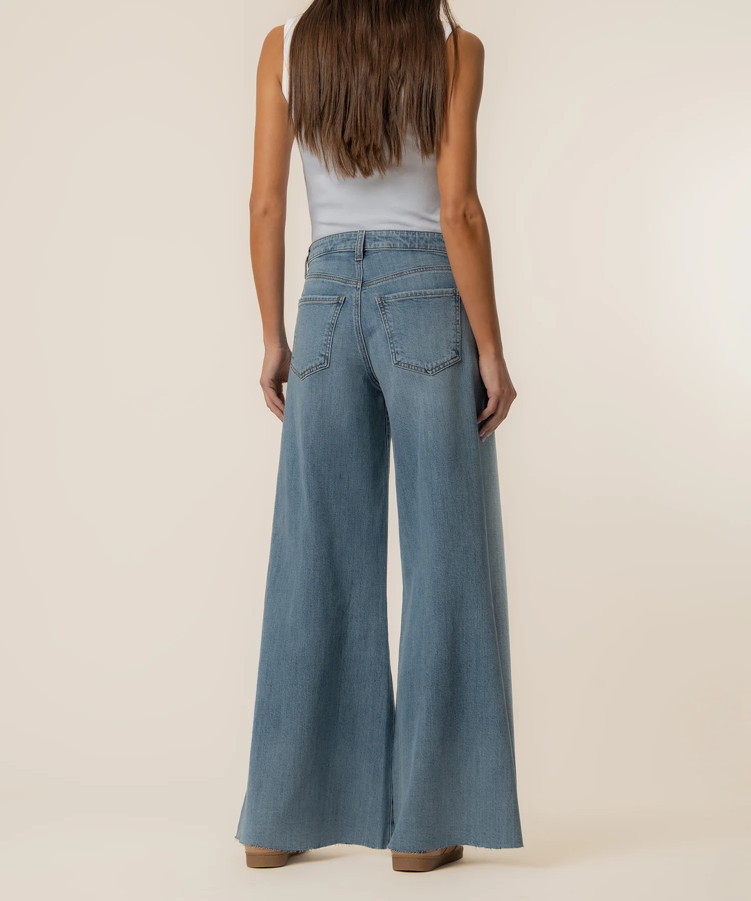Blake High Rise Super Wide Leg in Bright Wash - Image 3
