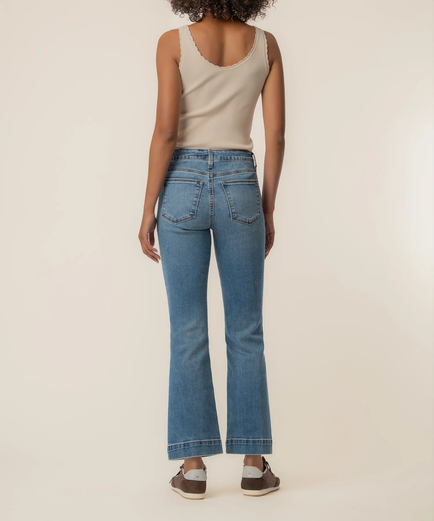 Kelsey High Rise Flare in Spirited Wash - Image 3