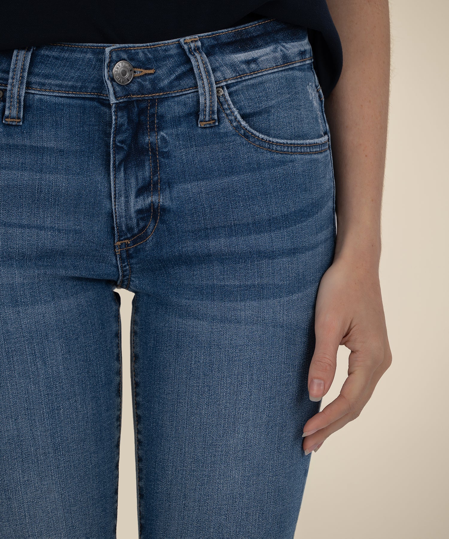 Natalie Mid Rise Bootcut, Petite in Studious Wash - Image 4