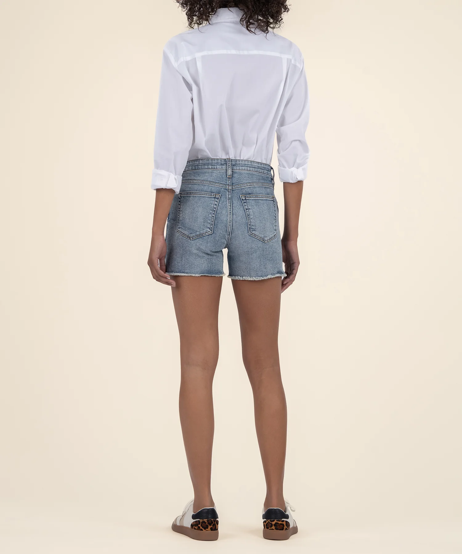 Gidget High Rise Short in Traveler Wash - Image 3