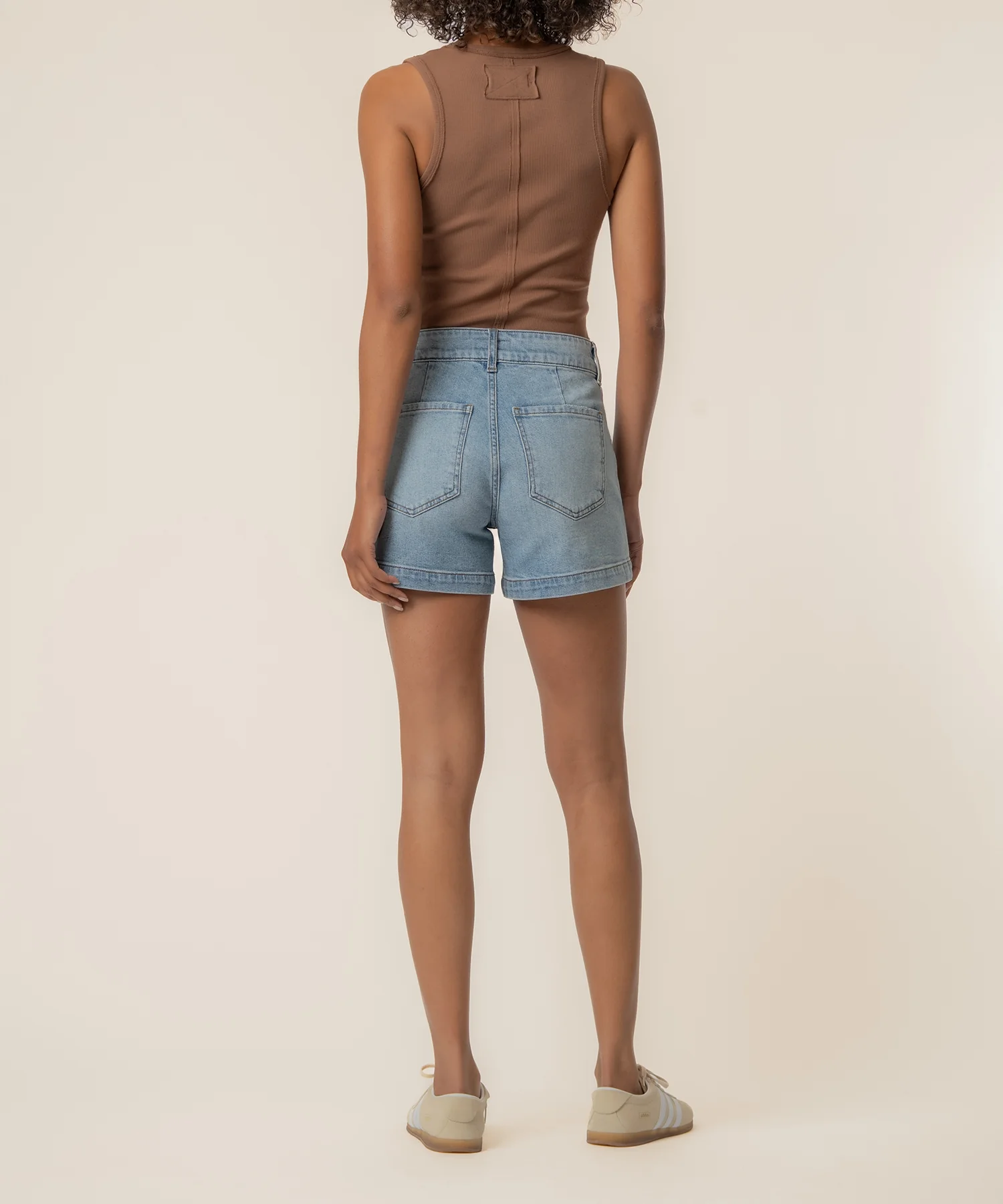 Jane High Rise Long Short in Order Wash - Image 3