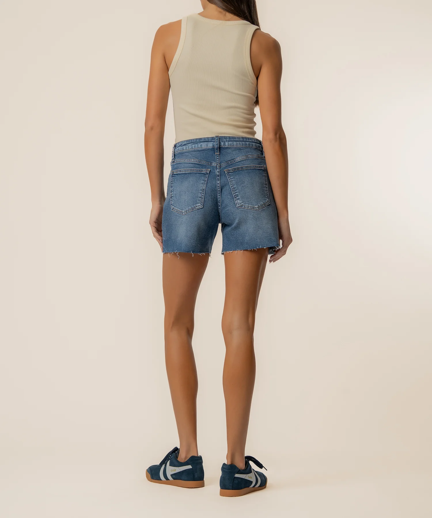 Jane High Rise Long Short in Astonish Wash - Image 3