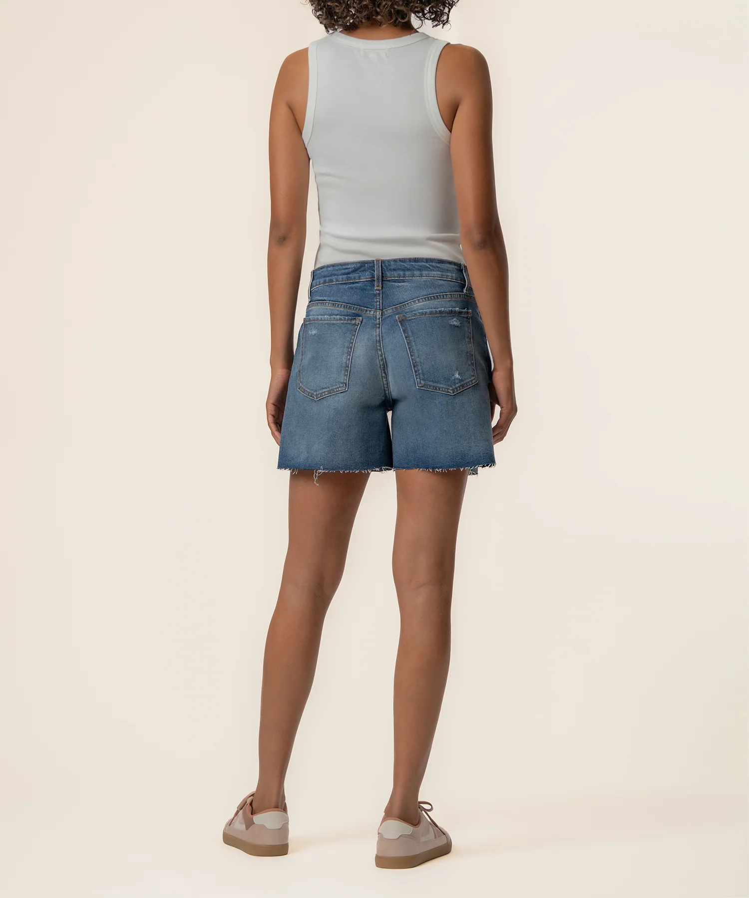 Jane High Rise Long Short, Exclusive in Indicate Wash - Image 3