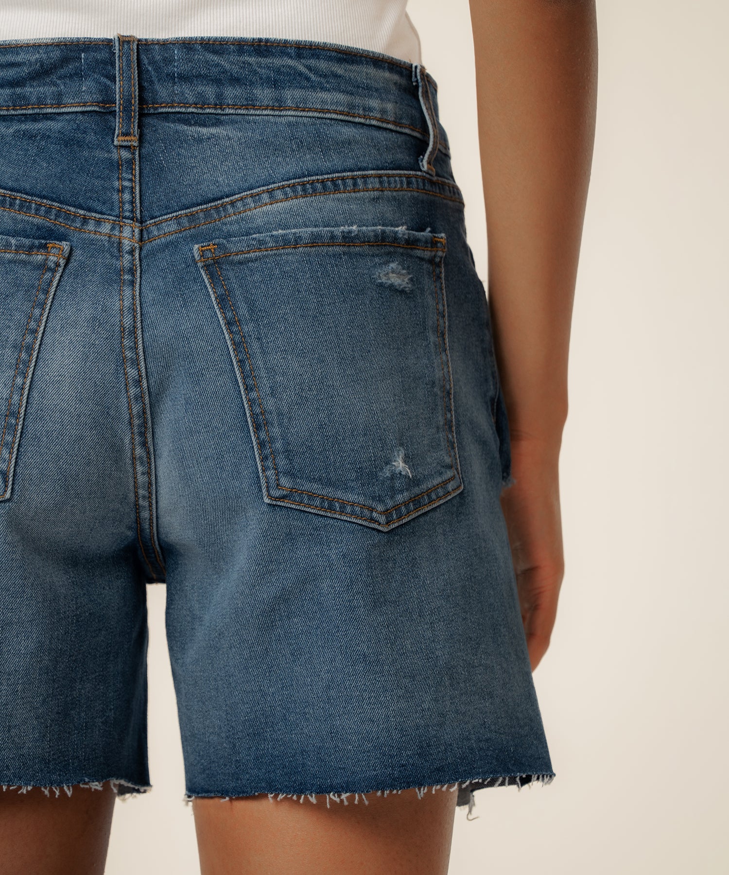 Jane High Rise Long Short, Exclusive in Indicate Wash - Image 6