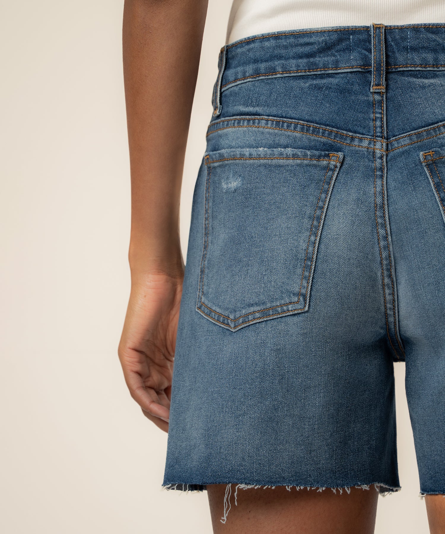 Jane High Rise Long Short, Exclusive in Indicate Wash - Image 7