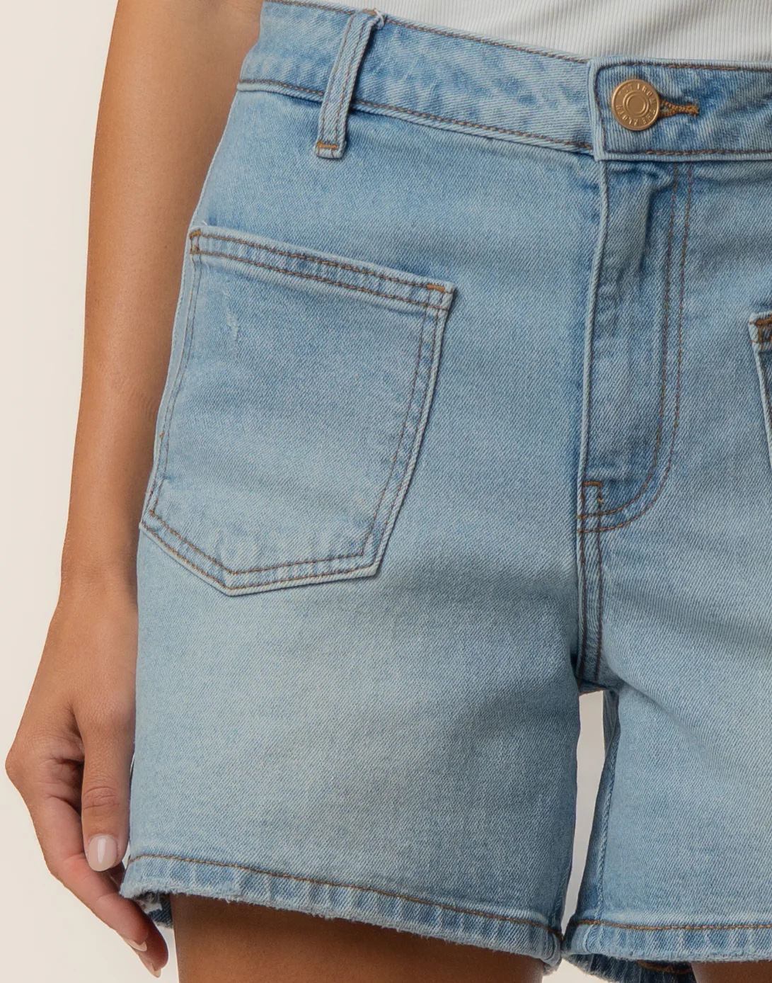 Jane High Rise Long Short in Restore Wash - Image 4
