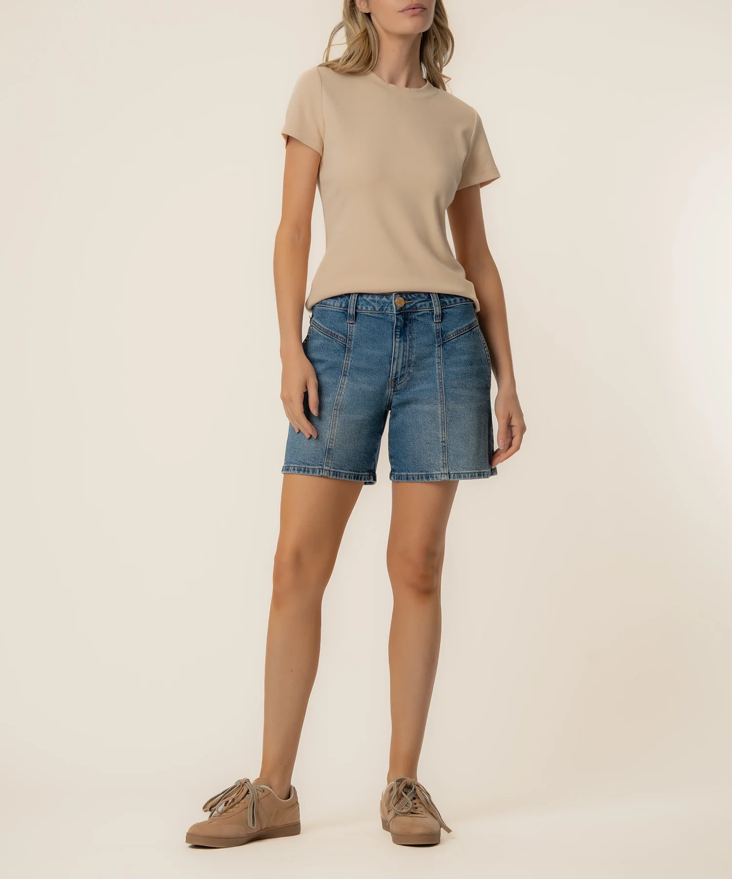 Hailey High Rise Short in Shine Wash