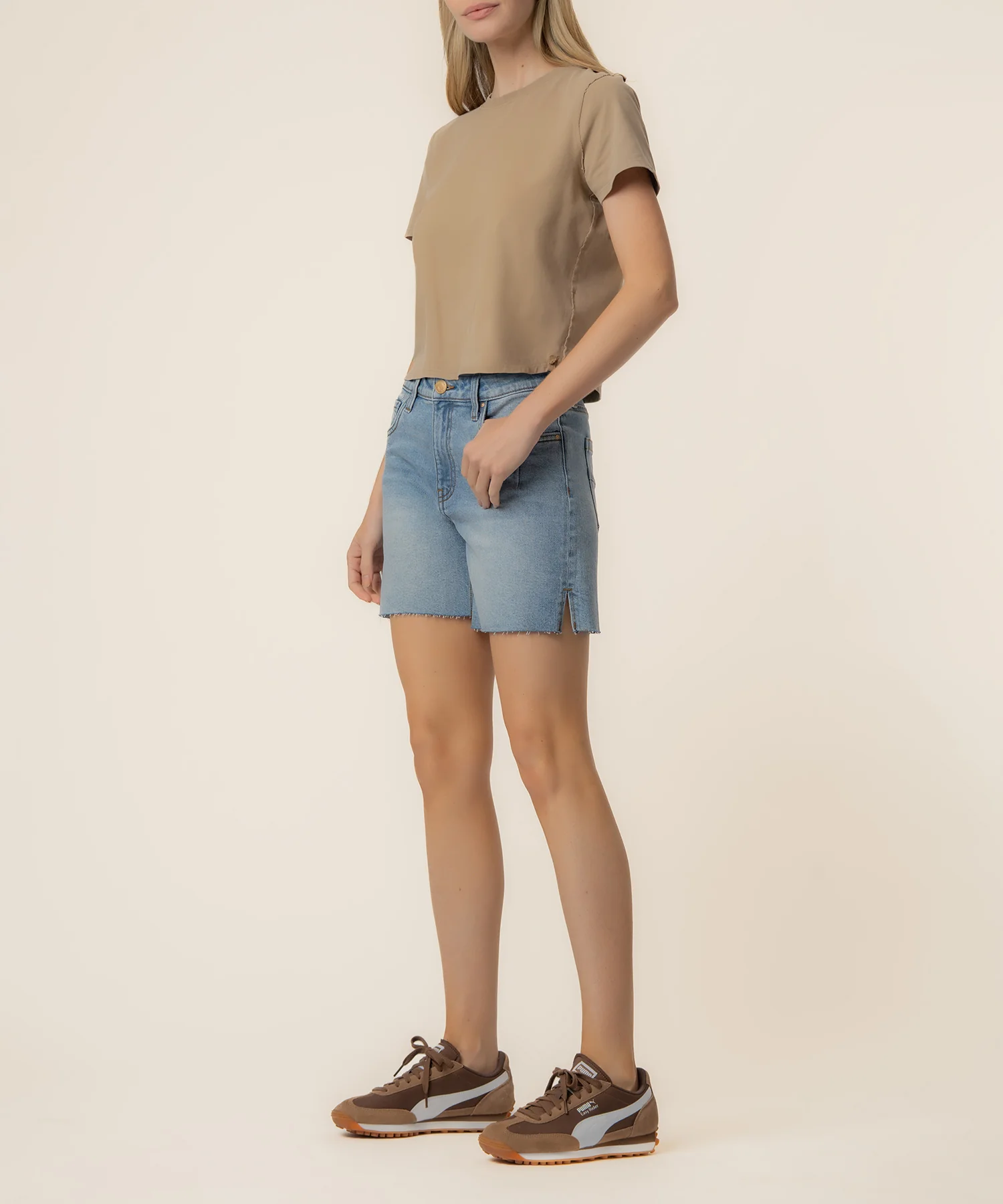 Jenny High Rise Short in Sustain Wash - Image 2