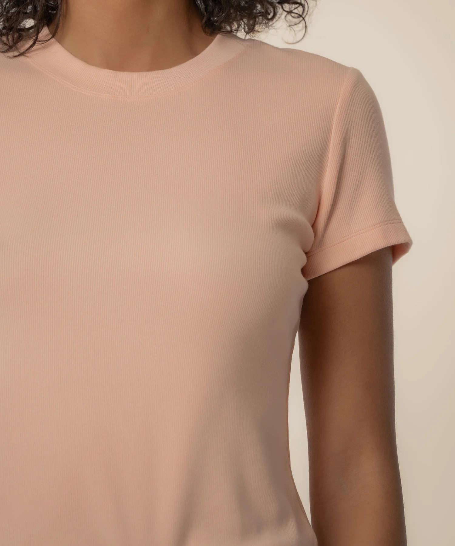Langley Rib Top in Sherbert - Image 4