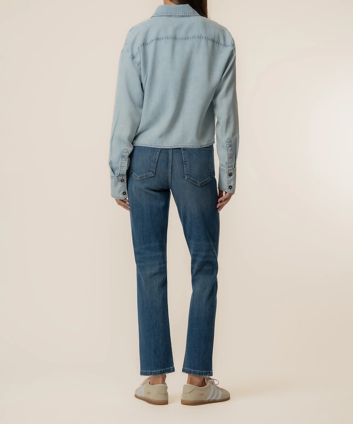 Alyssa Denim Shirt in Zappy Wash - Image 3