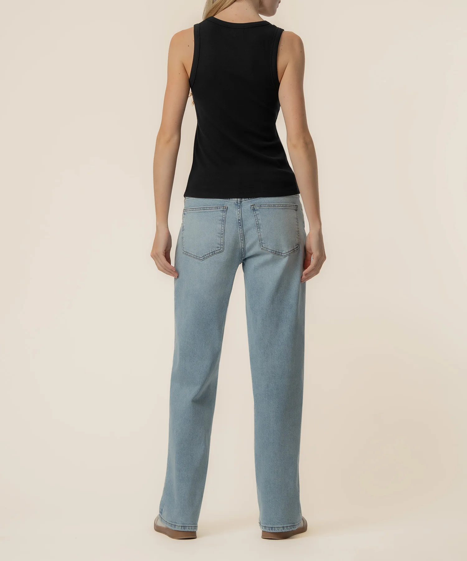 Anastasia Tank Top in Black - Image 3