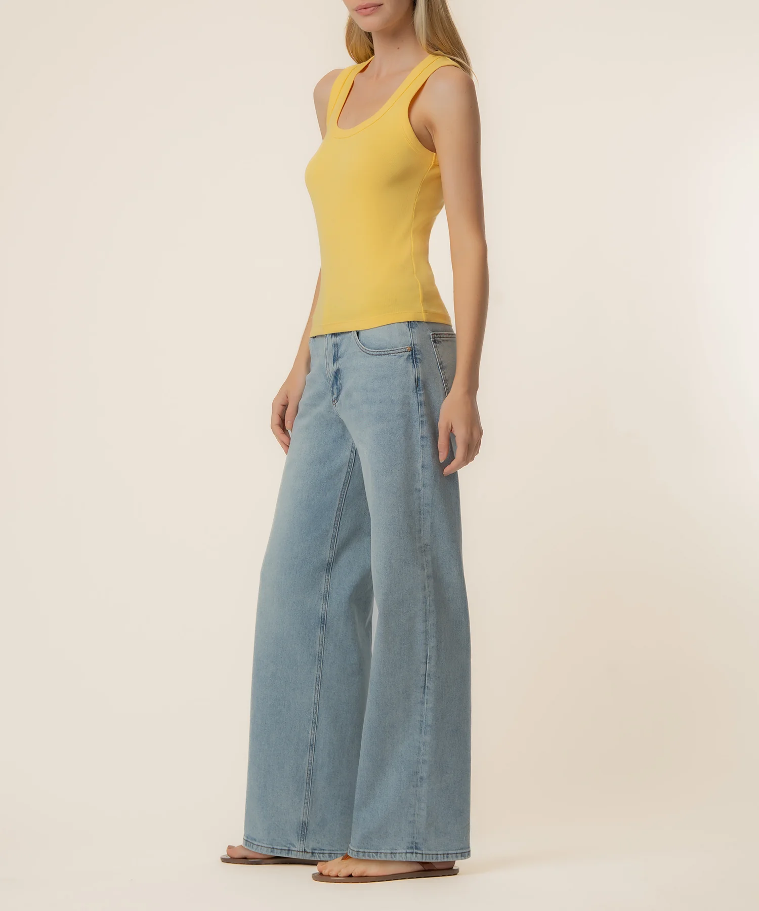 Anastasia Tank Top in Limoncello - Image 2