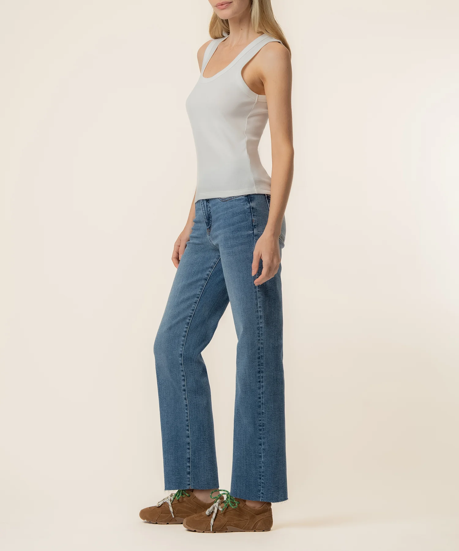 Anastasia Tank Top in White - Image 2