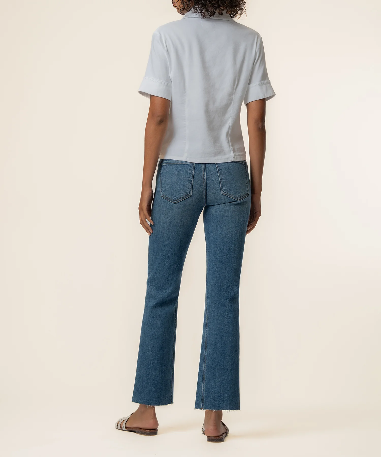 Marisol Linen Top in White - Image 3