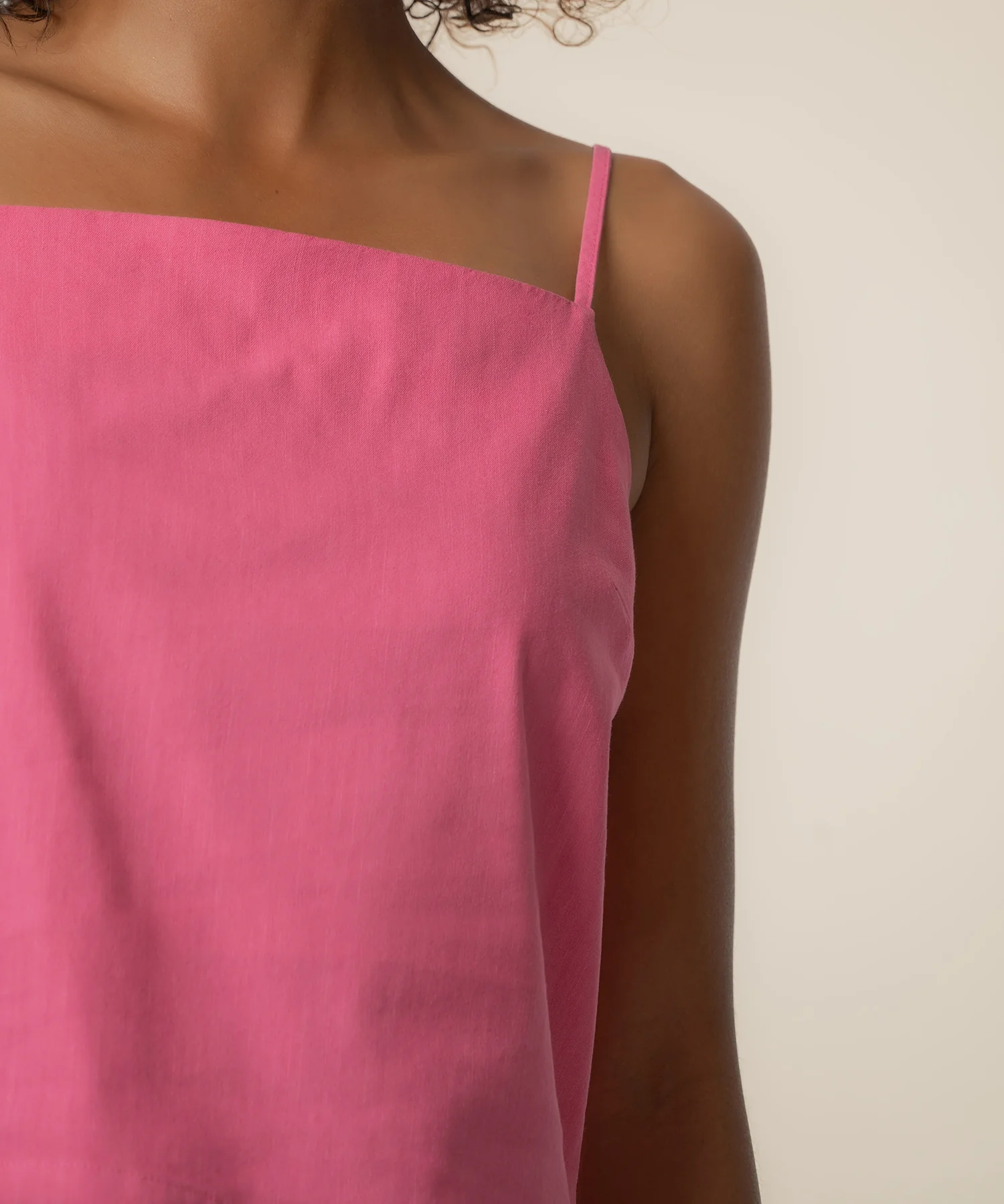 Kerri Spaghetti Strap Top in Lipstick - Image 4