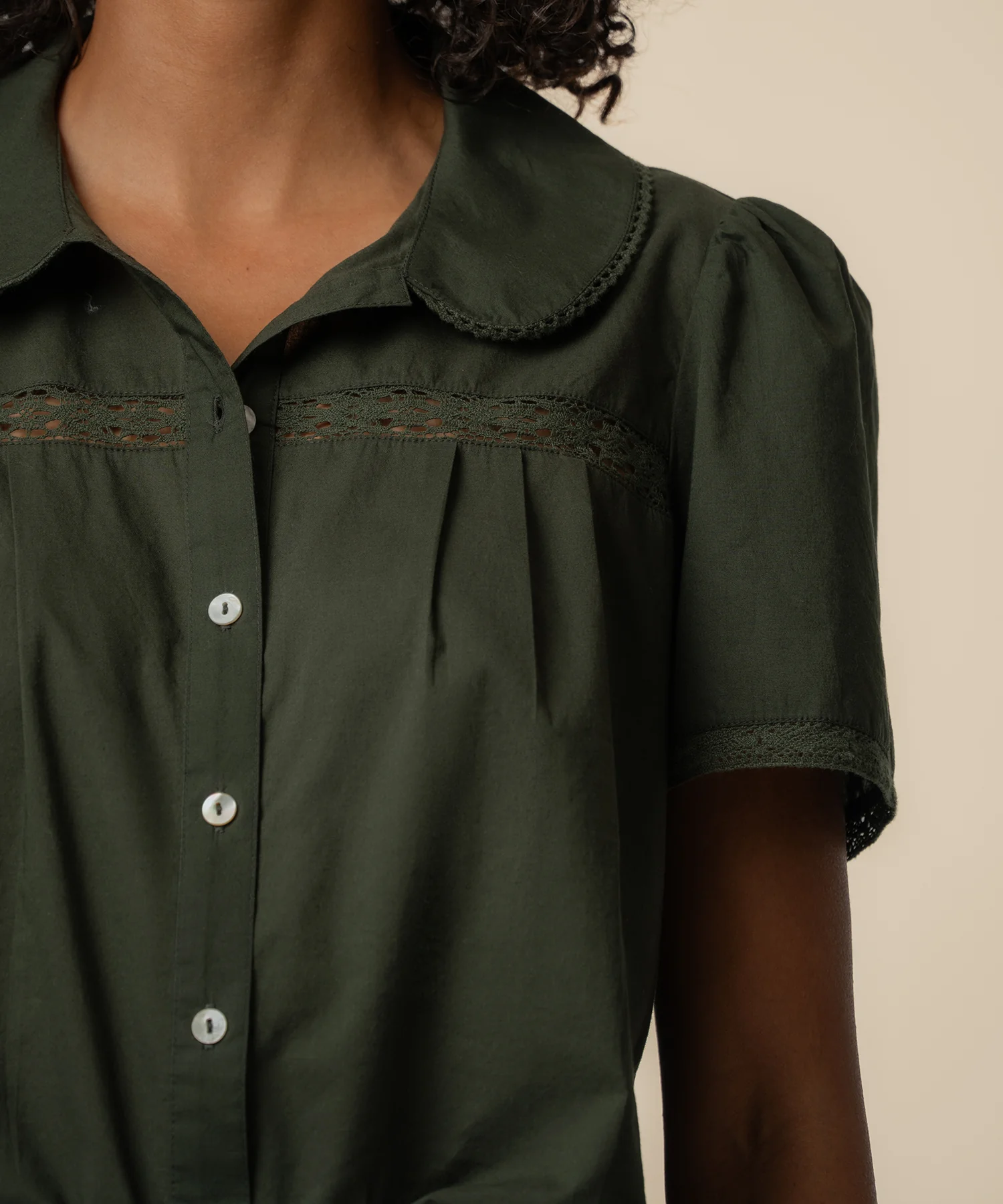 Vienna Top in Olive - Image 4